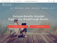 Tablet Screenshot of customtravelsolutions.com